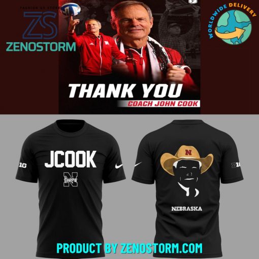 Nebraska Volleyball 2025 Limited Coach John Cook Black Shirt
