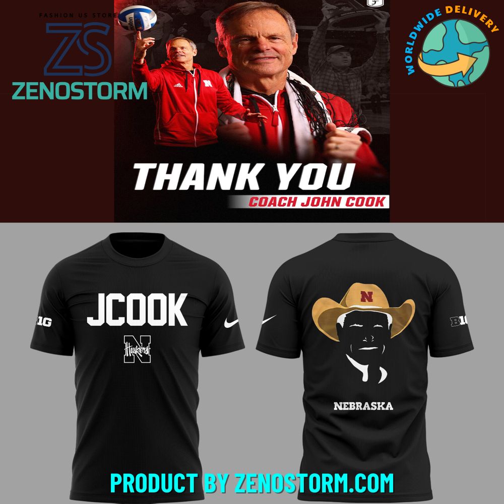 Nebraska Volleyball 2025 Limited Coach John Cook Black Shirt Nebraska Volleyball 2025 Limited Coach John Cook Black Shirt