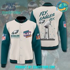 Philadelphia Eagles Super Bowl LIX Champions Baseball Jacket