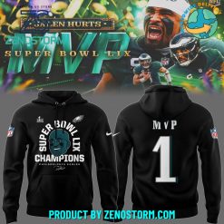 Philadelphia Eagles Super Bowl LIX MVP Jalen Hurts Hoodie