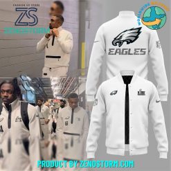 Philadelphia Eagles Super Bowl LIX Opening Night Baseball Jacket