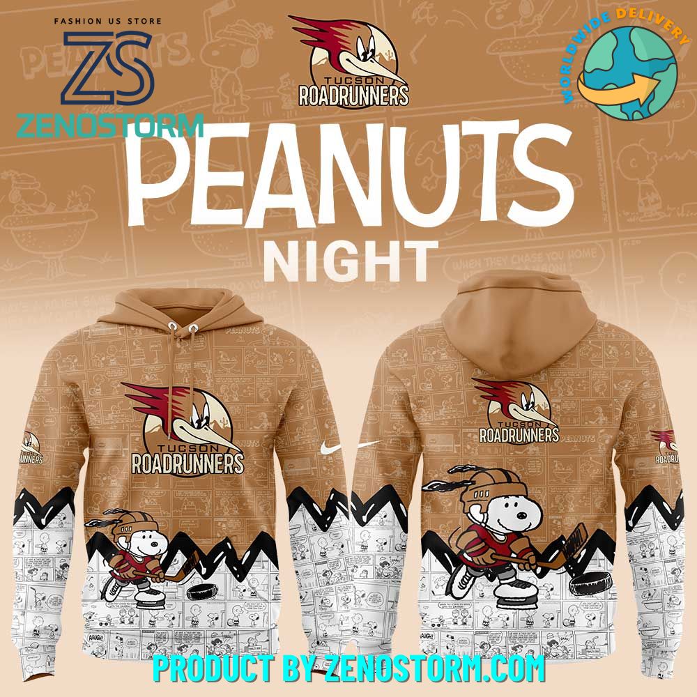 Tucson Roadrunners Anniversary of Peanuts Hoodie Set 2025 Tucson Roadrunners Anniversary of Peanuts Hoodie Set 2025