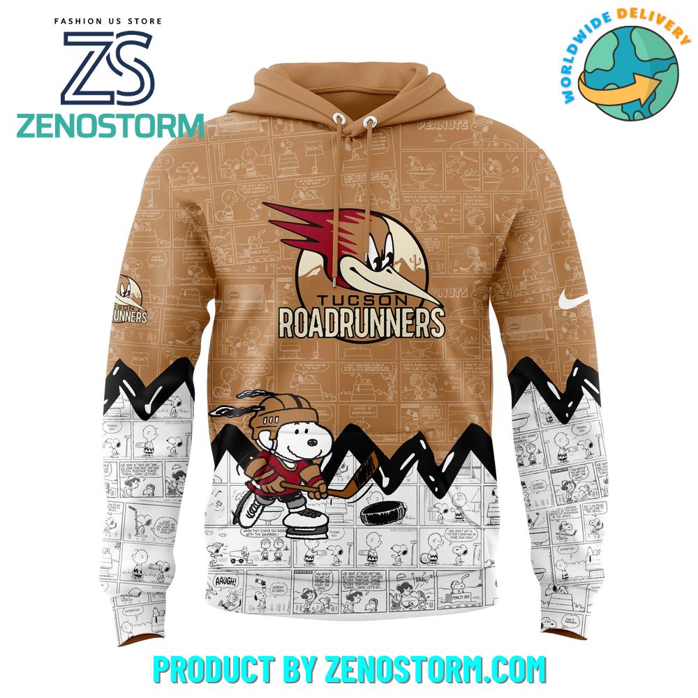Tucson Roadrunners Anniversary of Peanuts Hoodie Set 2025 Tucson Roadrunners Anniversary of Peanuts Hoodie Set 2025