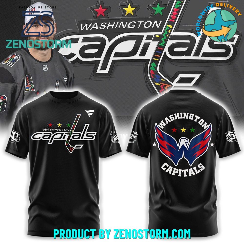 Washington Capitals Unveil Black History Month Specialty Black Shirt Washington Capitals Unveil Black History Month Specialty Black Shirt