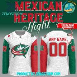 Columbus Blue Jackets x Mexican Heritage Night 2025 Jersey