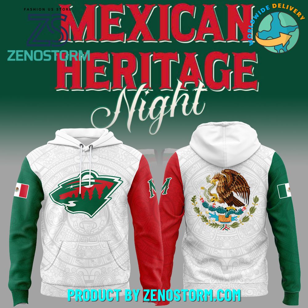 Minnesota Wild x Mexican Heritage Night 2025 Hoodie Set Minnesota Wild x Mexican Heritage Night 2025 Hoodie Set
