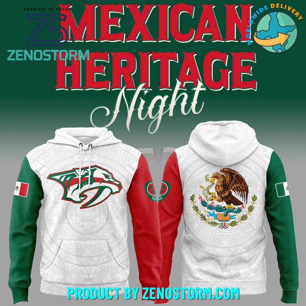 Nashville Predators x Mexican Heritage Night 2025 Hoodie Set Nashville Predators x Mexican Heritage Night 2025 Hoodie Set