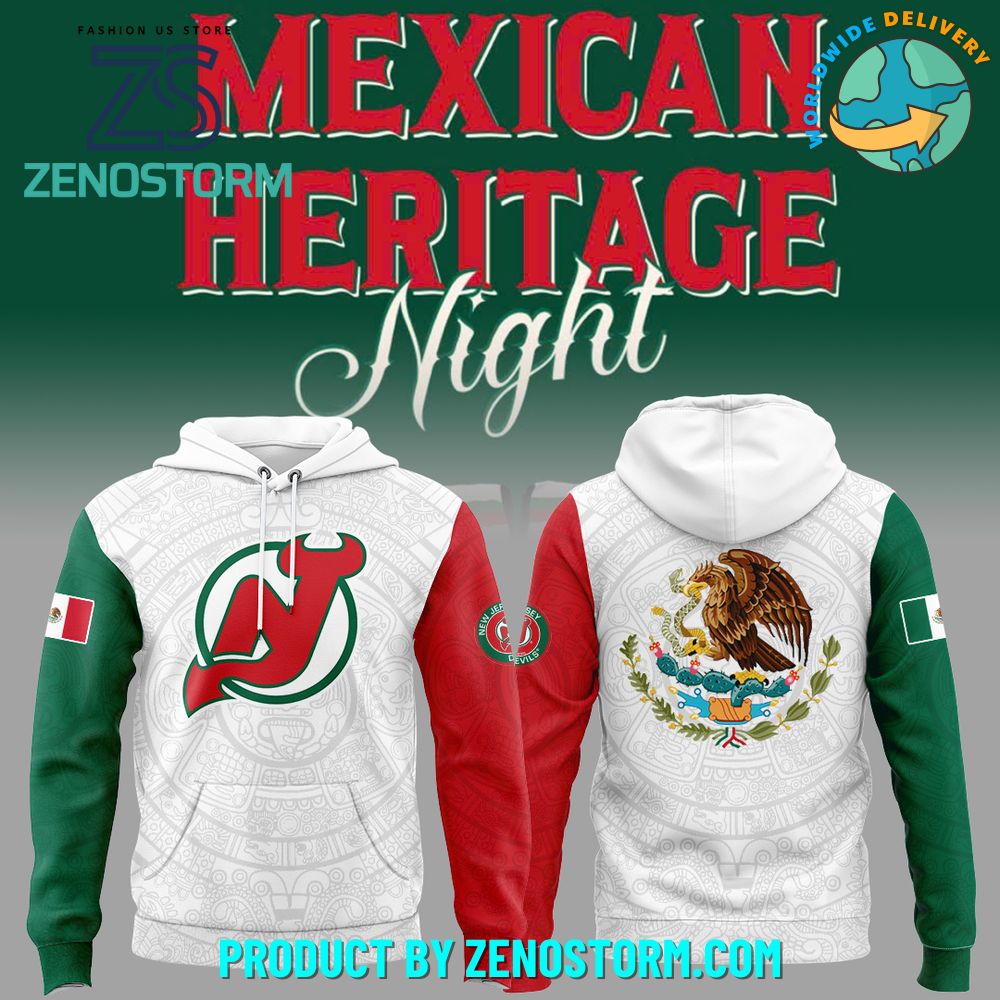 New Jersey Devils x Mexican Heritage Night 2025 Hoodie Set New Jersey Devils x Mexican Heritage Night 2025 Hoodie Set