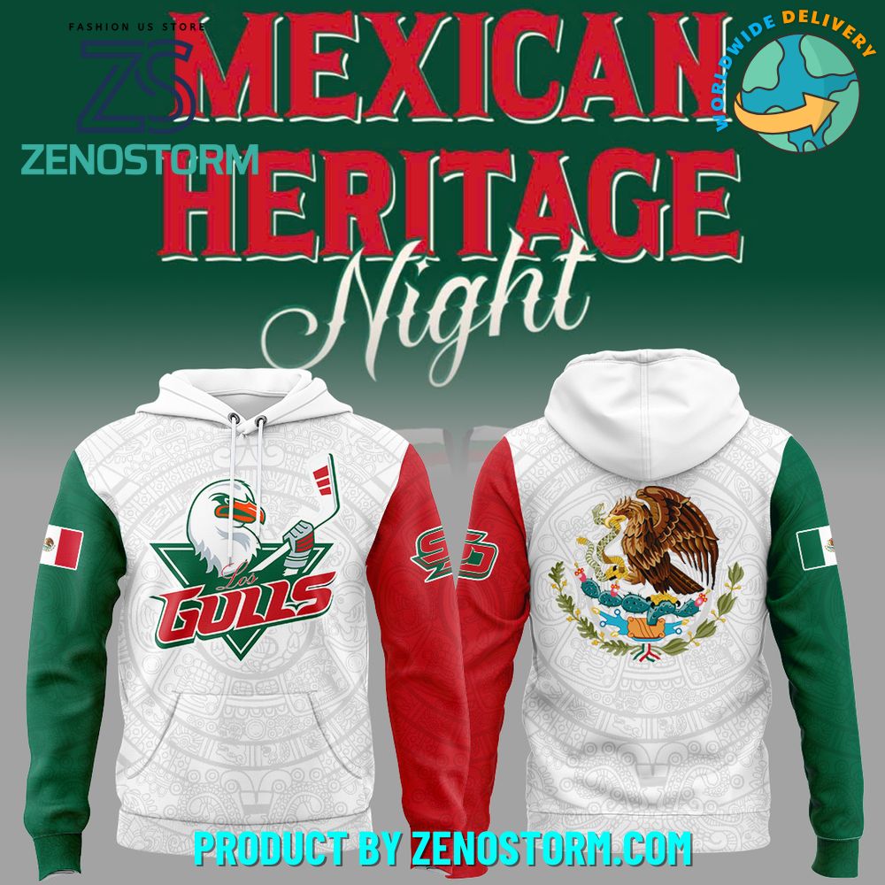San Diego Gulls x Mexican Heritage Night 2025 Hoodie Set San Diego Gulls x Mexican Heritage Night 2025 Hoodie Set