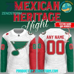 St. Louis Blues x Mexican Heritage Night 2025 Jersey