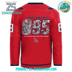 Alexander Ovechkin Washington Capitals AllTime Leading Goal Scorer Jersey