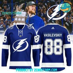 Andrei Vasilevskiy Autographed Tampa Bay Lightning Blue Hockey Jersey