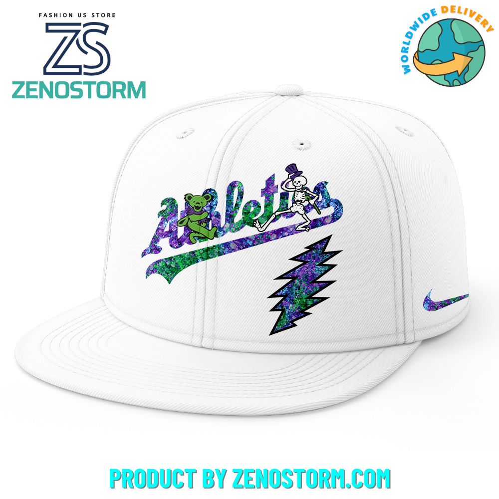 Oakland Athletics MLB x Grateful Dead Night Snapback 2025 Oakland Athletics MLB x Grateful Dead Night Snapback 2025