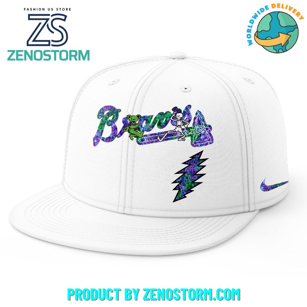 Atlanta Braves MLB x Grateful Dead Night Snapback 2025 Atlanta Braves MLB x Grateful Dead Night Snapback 2025