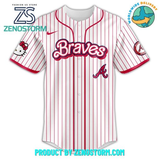 Atlanta Braves MLB x Hello Kitty Night Jersey 2025