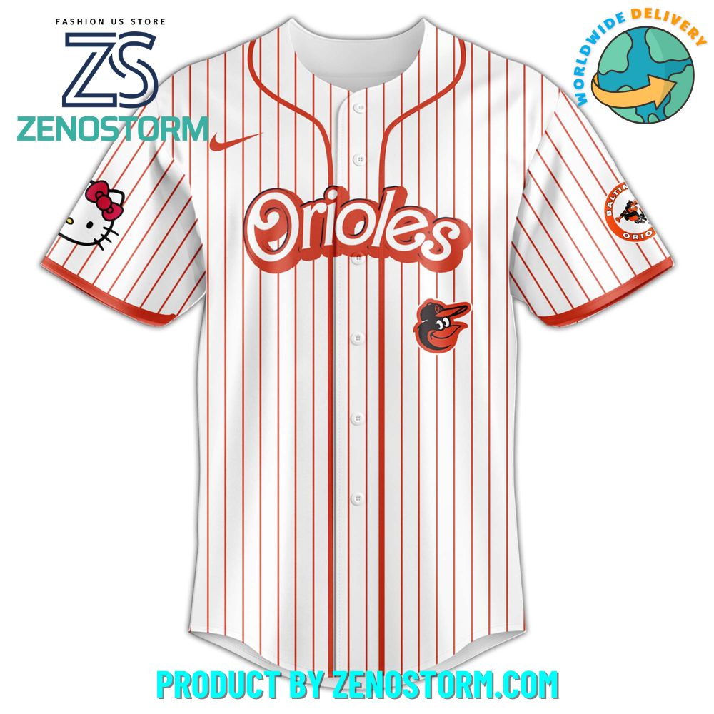 Baltimore Orioles MLB x Hello Kitty Night Jersey 2025 Baltimore Orioles MLB x Hello Kitty Night Jersey 2025
