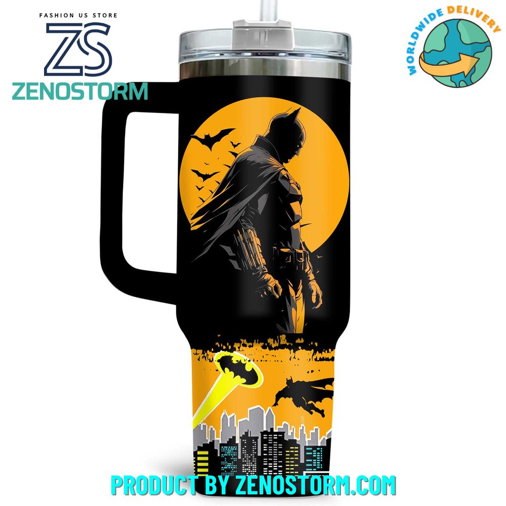 Batman The Hero Gotham Dramatically Caped 40oz Stanley Tumbler Batman The Hero Gotham Dramatically Caped 40oz Stanley Tumbler