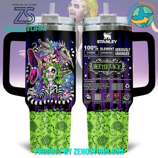 Beetlejuice Seriously Unhinged 2025 Special Stanley Tumbler