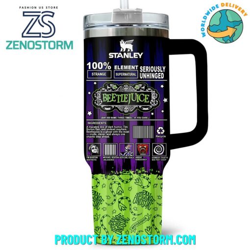 Beetlejuice Seriously Unhinged 2025 Special Stanley Tumbler