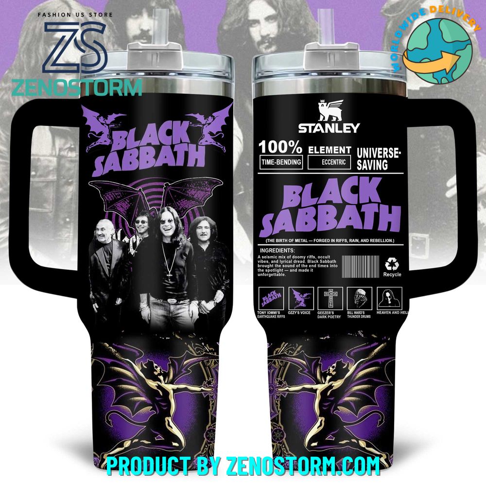 Black Sabbath The Birth Of Metal 40oz Stanley Tumbler Black Sabbath The Birth Of Metal 40oz Stanley Tumbler
