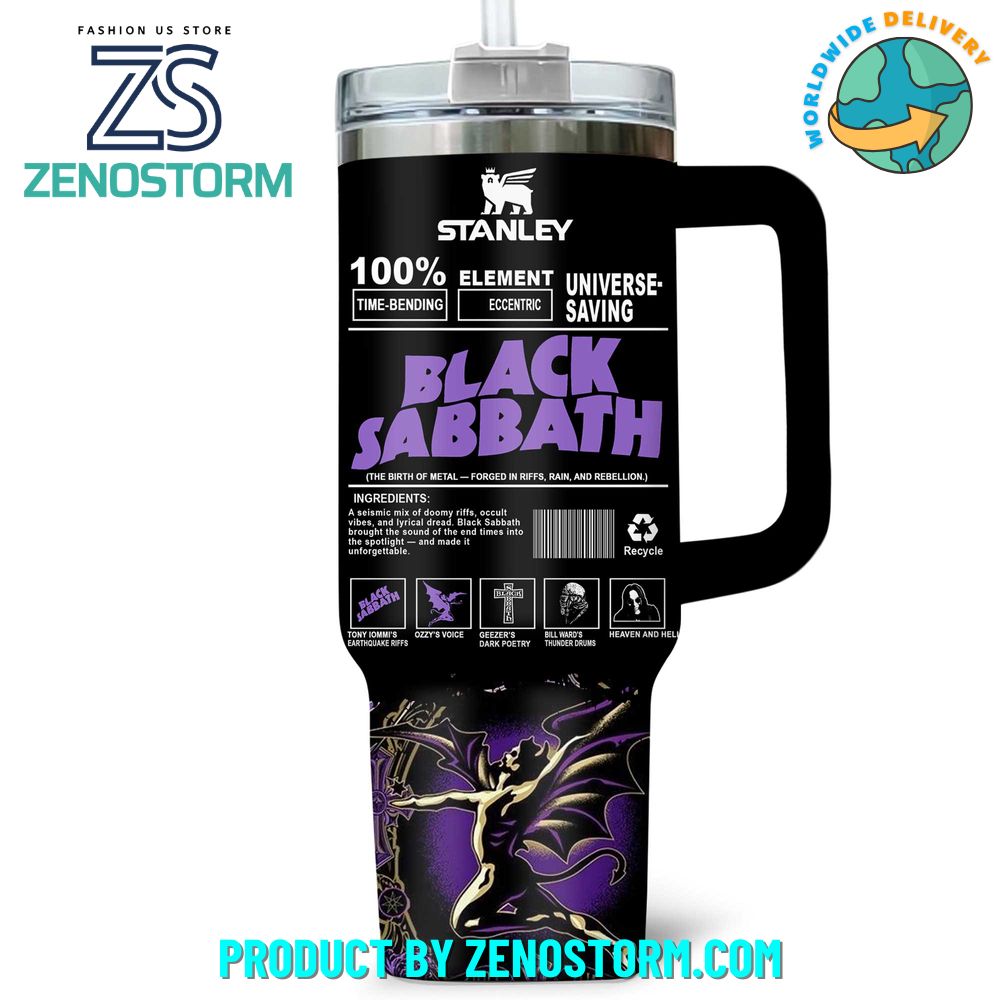 Black Sabbath The Birth Of Metal 40oz Stanley Tumbler Black Sabbath The Birth Of Metal 40oz Stanley Tumbler