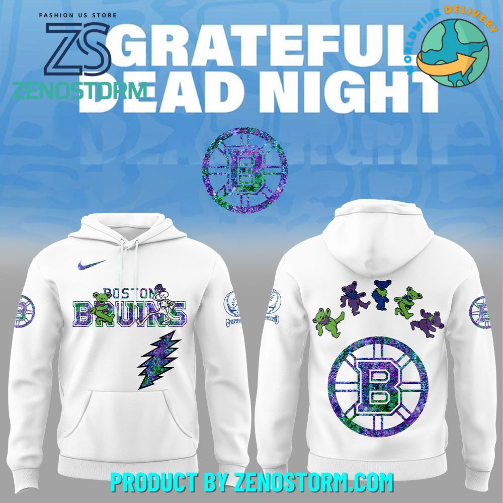 Boston Bruins NHL x Grateful Dead Night 2025 Hoodie Set Boston Bruins NHL x Grateful Dead Night 2025 Hoodie Set