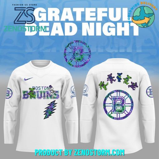 Boston Bruins NHL x Grateful Dead Night 2025 Jersey