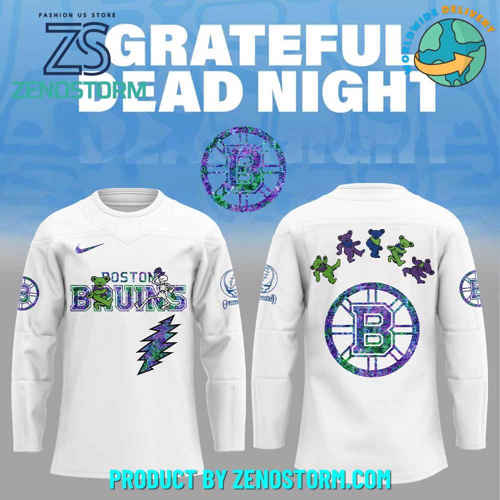 Boston Bruins NHL x Grateful Dead Night 2025 Jersey Boston Bruins NHL x Grateful Dead Night 2025 Jersey