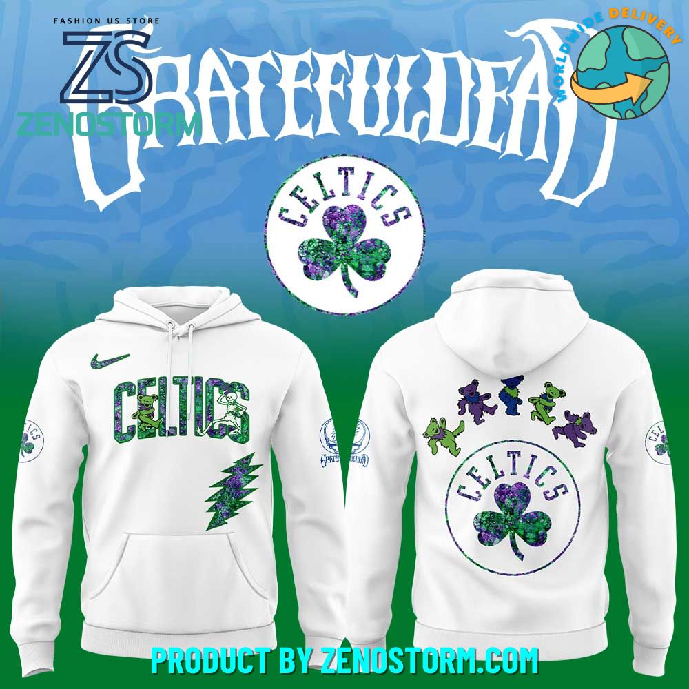 Boston Celtics NBA x Grateful Dead Night 2025 Hoodie Set Boston Celtics NBA x Grateful Dead Night 2025 Hoodie Set