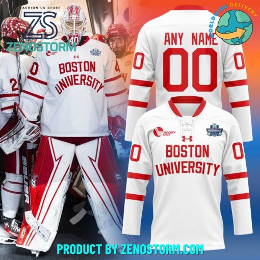 Boston University Terriers Men’s Ice Hockey 2025 Frozen Four Hockey Jersey