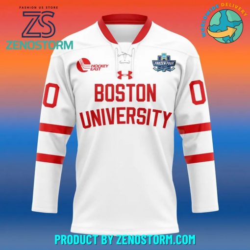 Boston University Terriers Men’s Ice Hockey 2025 Frozen Four Hockey Jersey