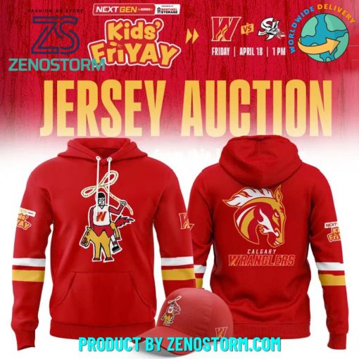 Calgary Wranglers x Kid’s Friday 2025 Limited Hoodie, Cap