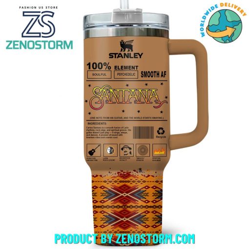 Carlos Santana Latin Rock Legend 2025 Stanley Tumbler