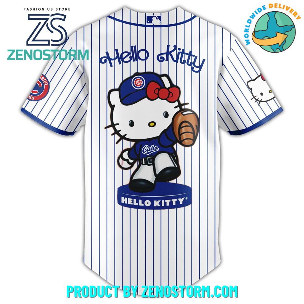 Chicago Cubs MLB x Hello Kitty Night Jersey 2025 Chicago Cubs MLB x Hello Kitty Night Jersey 2025