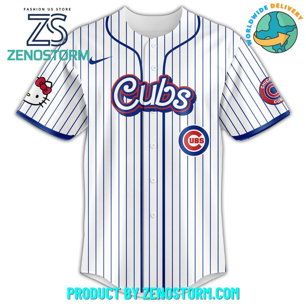Chicago Cubs MLB x Hello Kitty Night Jersey 2025 Chicago Cubs MLB x Hello Kitty Night Jersey 2025