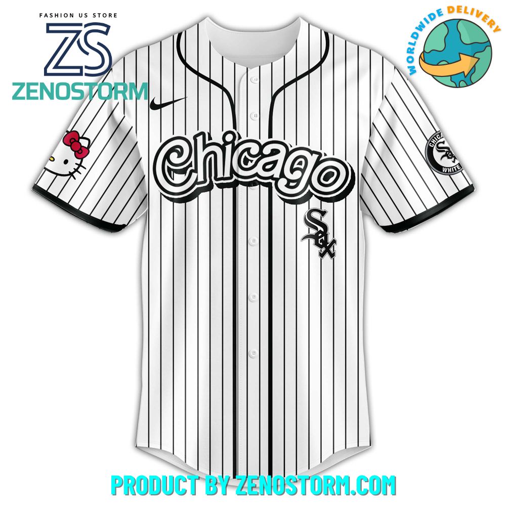Chicago White Sox MLB x Hello Kitty Night Jersey 2025 Chicago White Sox MLB x Hello Kitty Night Jersey 2025