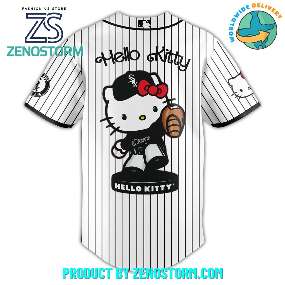 Chicago White Sox MLB x Hello Kitty Night Jersey 2025 Chicago White Sox MLB x Hello Kitty Night Jersey 2025