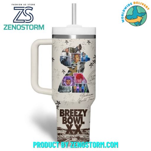 Chris Brown Breezy Bowl XX 2025 Special Stanley Tumbler