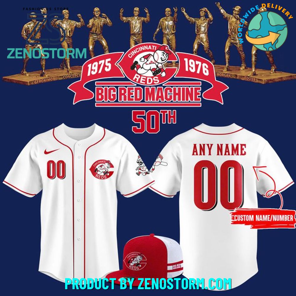 Cincinati Red Big Red Machine 50th Anniversary Night Jersey Cincinati Red Big Red Machine 50th Anniversary Night Jersey