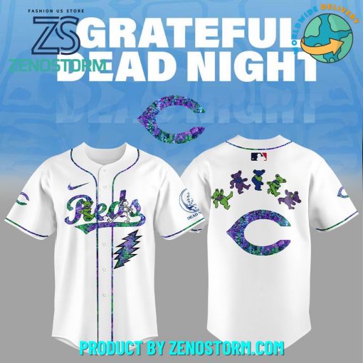 Cincinnati Reds MLB x Grateful Dead Night Jersey 2025