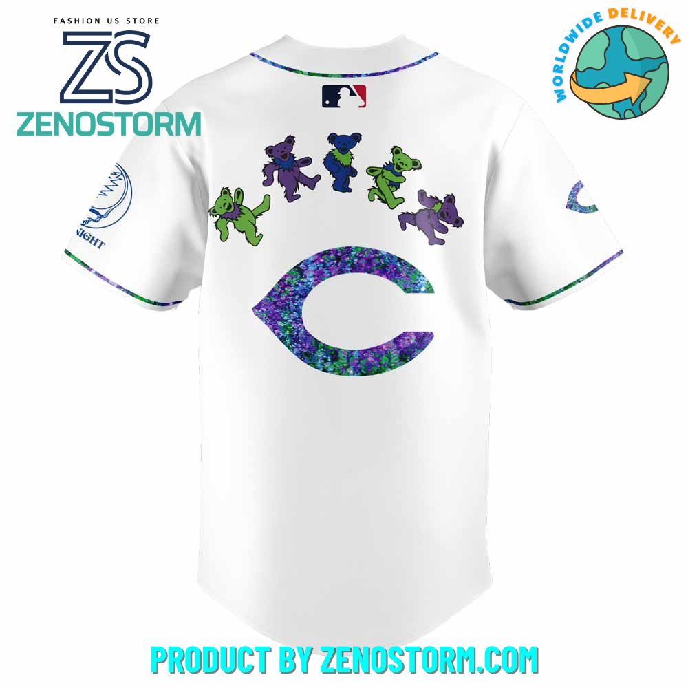 Cincinnati Reds MLB x Grateful Dead Night Jersey 2025 Cincinnati Reds MLB x Grateful Dead Night Jersey 2025