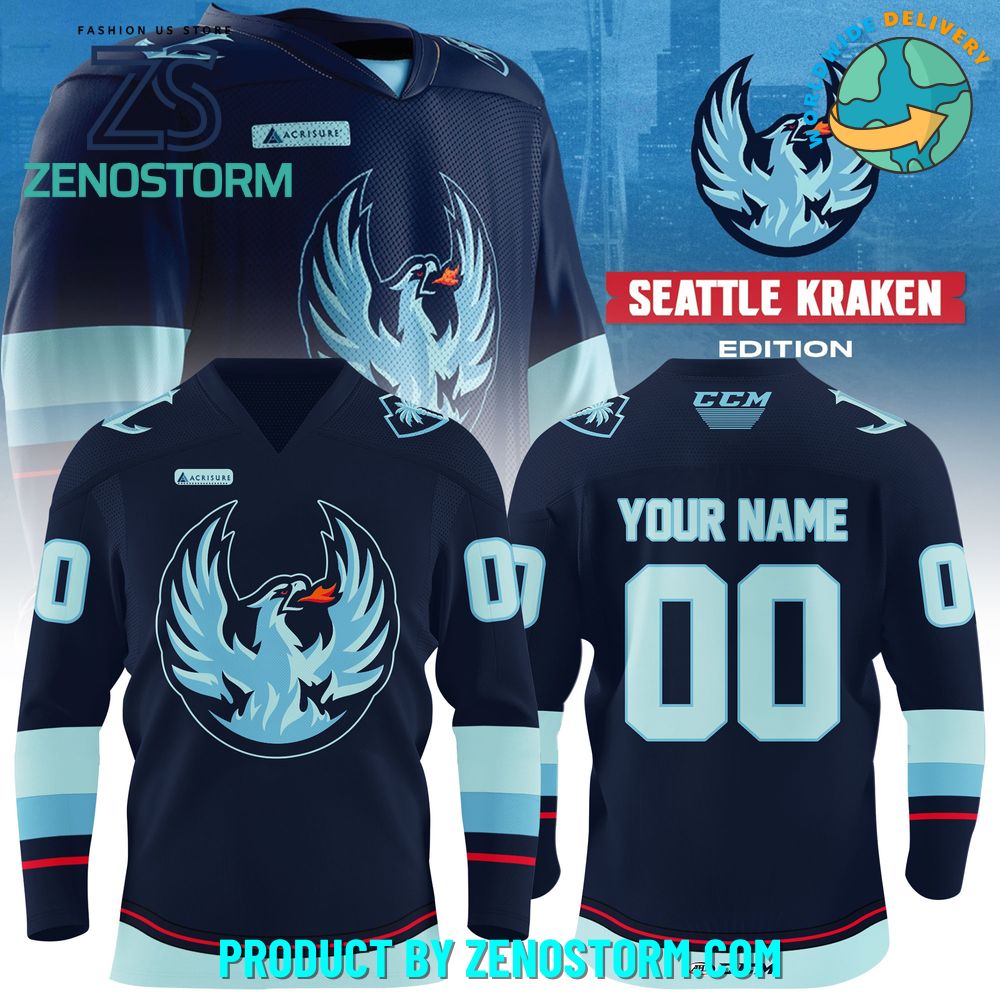 Coachella Valley Firebirds x Seattle Kraken Edition 2025 Jersey Coachella Valley Firebirds x Seattle Kraken Edition 2025 Jersey
