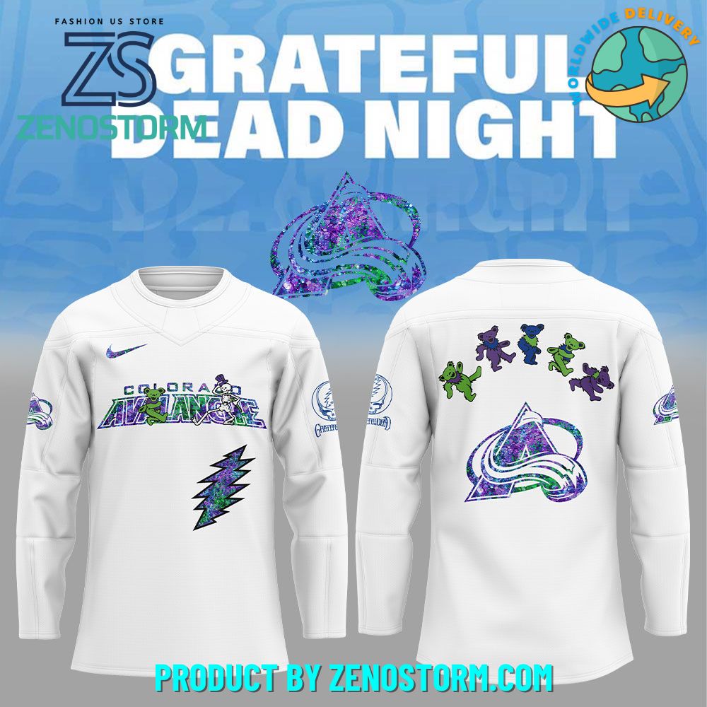 Colorado Avalanche NHL x Grateful Dead Night 2025 Jersey Colorado Avalanche NHL x Grateful Dead Night 2025 Jersey