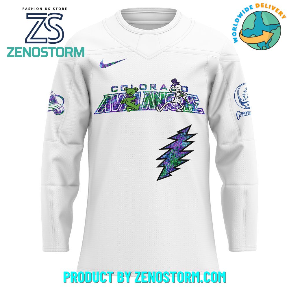 Colorado Avalanche NHL x Grateful Dead Night 2025 Jersey Colorado Avalanche NHL x Grateful Dead Night 2025 Jersey
