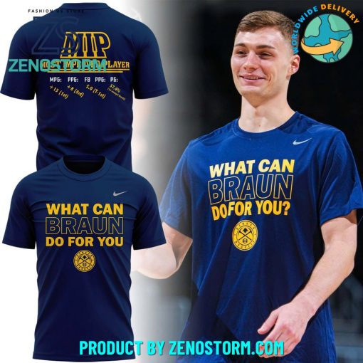 Denver Nuggets Christian Braun MIP Special Shirt 2025