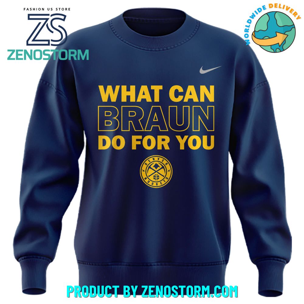 Denver Nuggets Christian Braun MIP Special Sweatshirt 2025 Denver Nuggets Christian Braun MIP Special Sweatshirt 2025