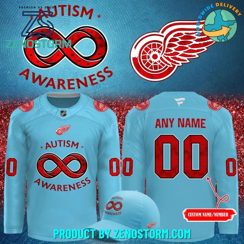 Detroit Red Wings NHL x Autism Awareness 2025 Hockey Jersey Detroit Red Wings NHL x Autism Awareness 2025 Hockey Jersey