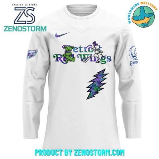Detroit Red Wings NHL x Grateful Dead Night 2025 Jersey