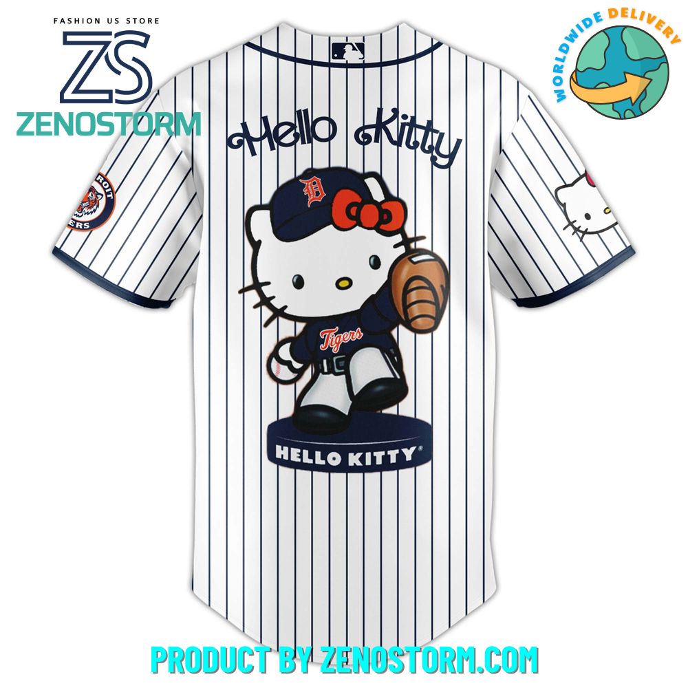Detroit Tigers MLB x Hello Kitty Night Jersey 2025 Detroit Tigers MLB x Hello Kitty Night Jersey 2025