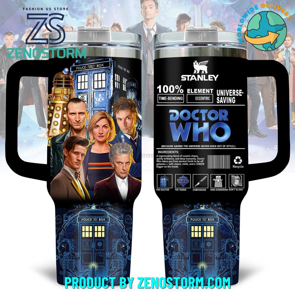 Doctor Who TV Series Universe-Saving 40oz Stanley Tumbler Doctor Who TV Series Universe-Saving 40oz Stanley Tumbler